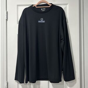 NFL Licensed‎ Indianapolis Colts 100% Polyester Long Sleeve Shirt Men's XL Black